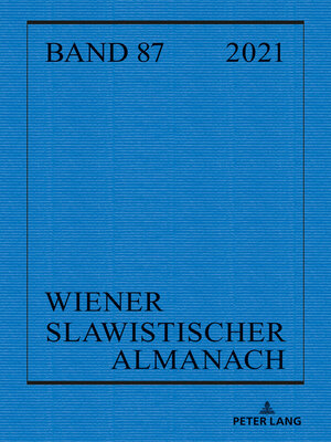 cover image of Wiener Slawistischer Almanach Band 87/2021